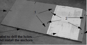 Position the drill template.jpg
